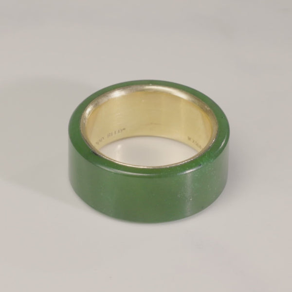 Todd Reed ring in 18k yellow gold and green jade