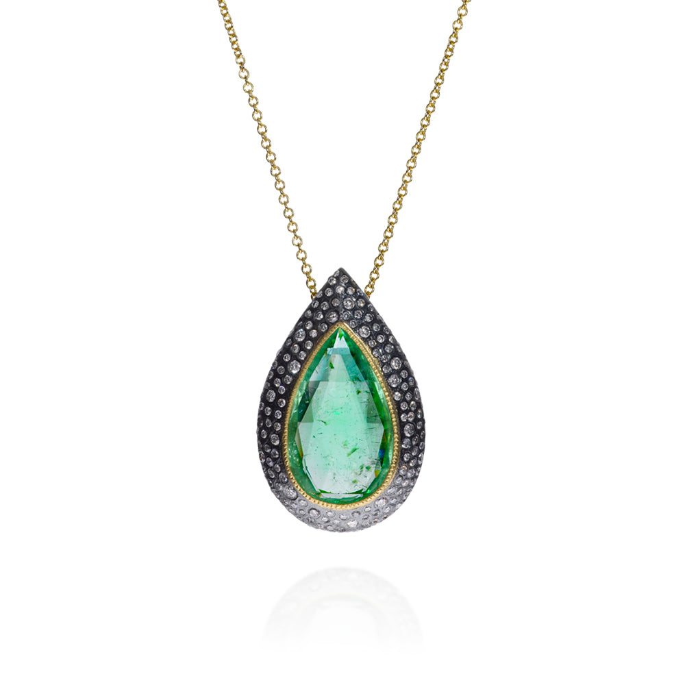 Todd Reed TRDN500 One of a Kind Tourmaline Pendant Necklace